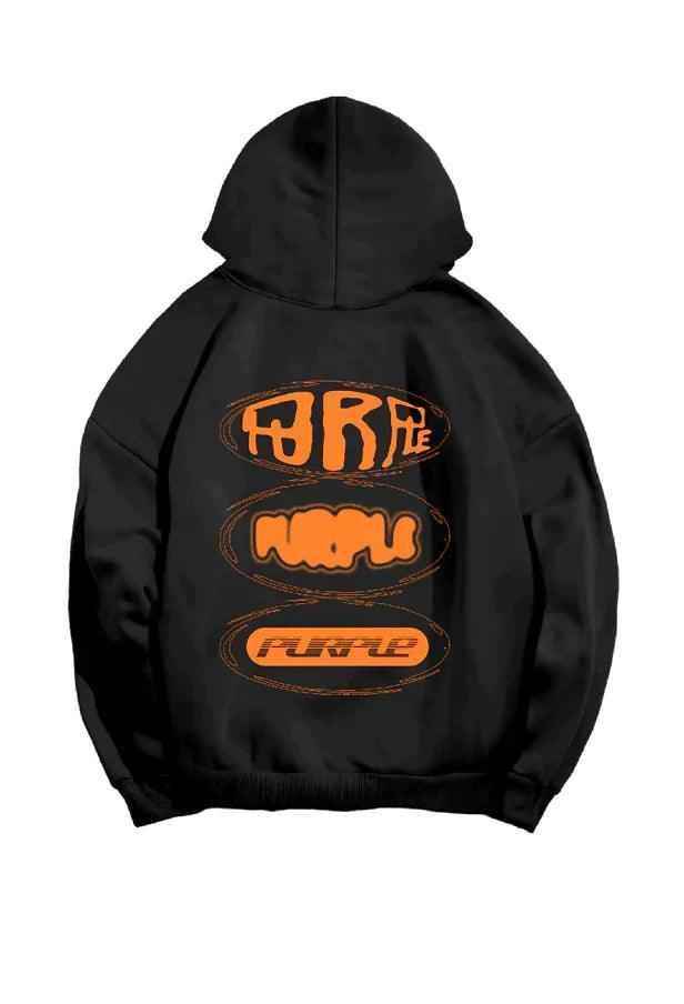 Sudadera con capucha extragrande de tres capas PURPLE BRAND P401 Imagen secundaria del producto