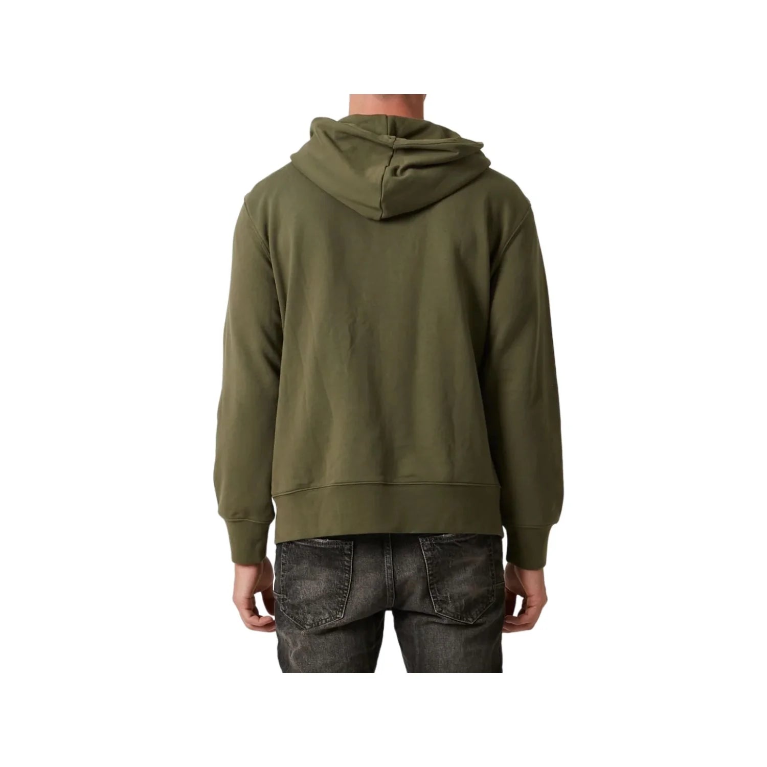 Sudadera con capucha y cremallera con logo de stencil en felpa francesa P411 de PURPLE BRAND Imagen secundaria del producto