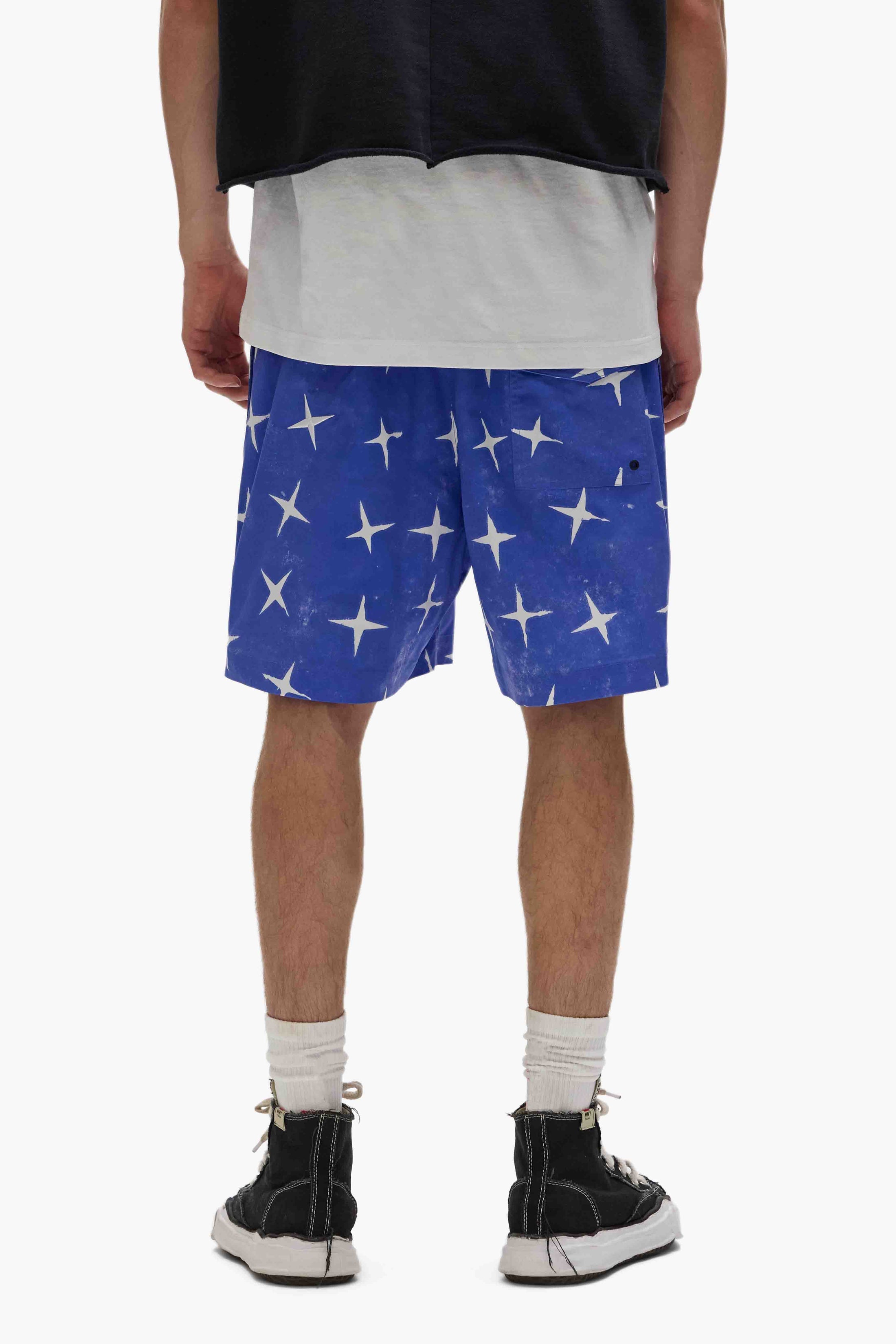 Shorts de baño con estrellas P504 de la marca morada Imagen secundaria del producto