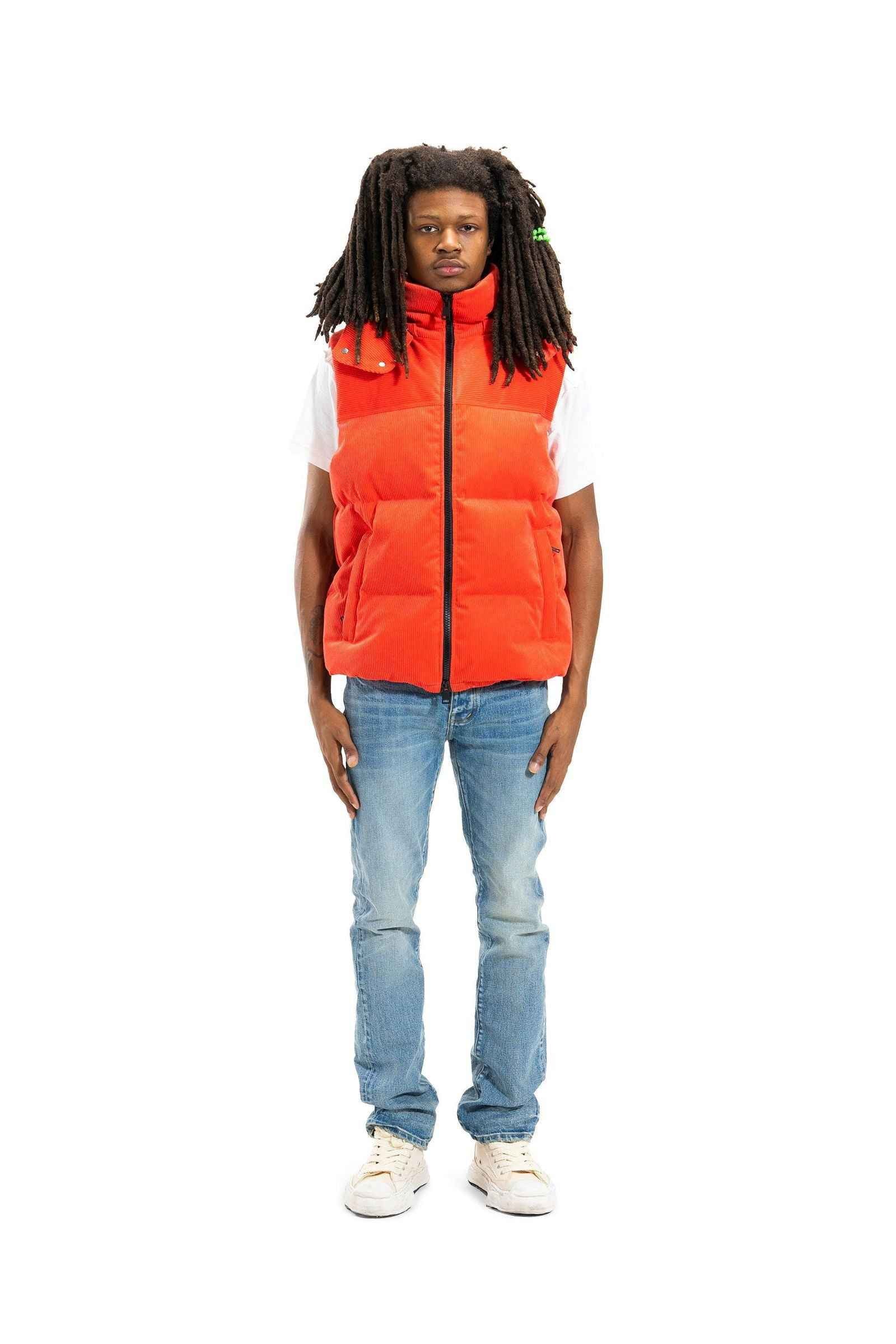 PURPLE BRAND P637 Corduroy Puffer Vest Secondary image