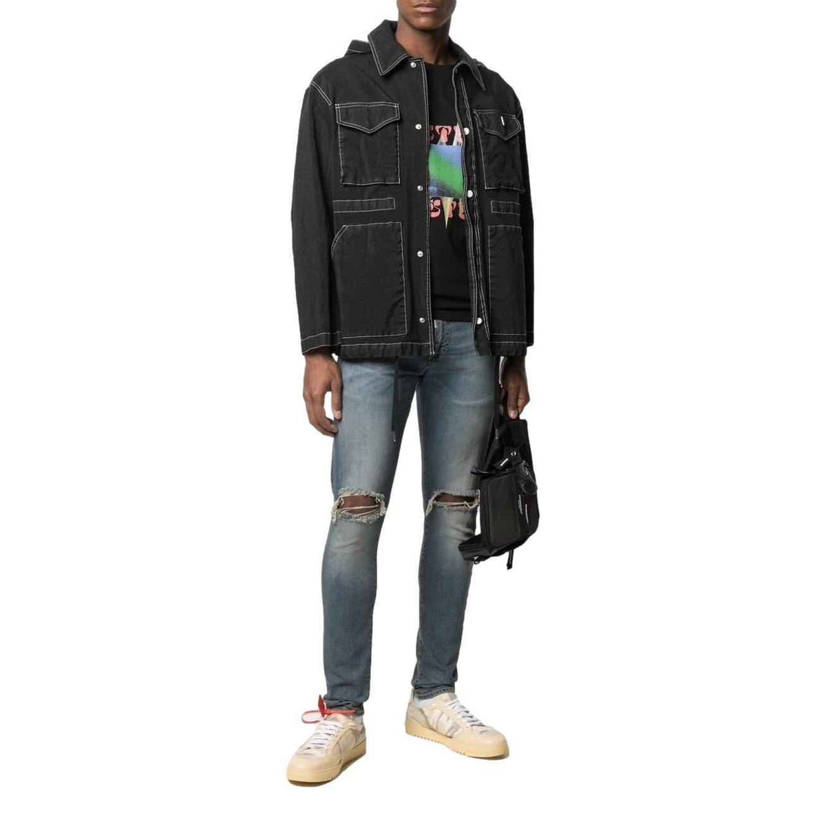 REPRESENT-Men's Skinny Fit Jeans and Denim