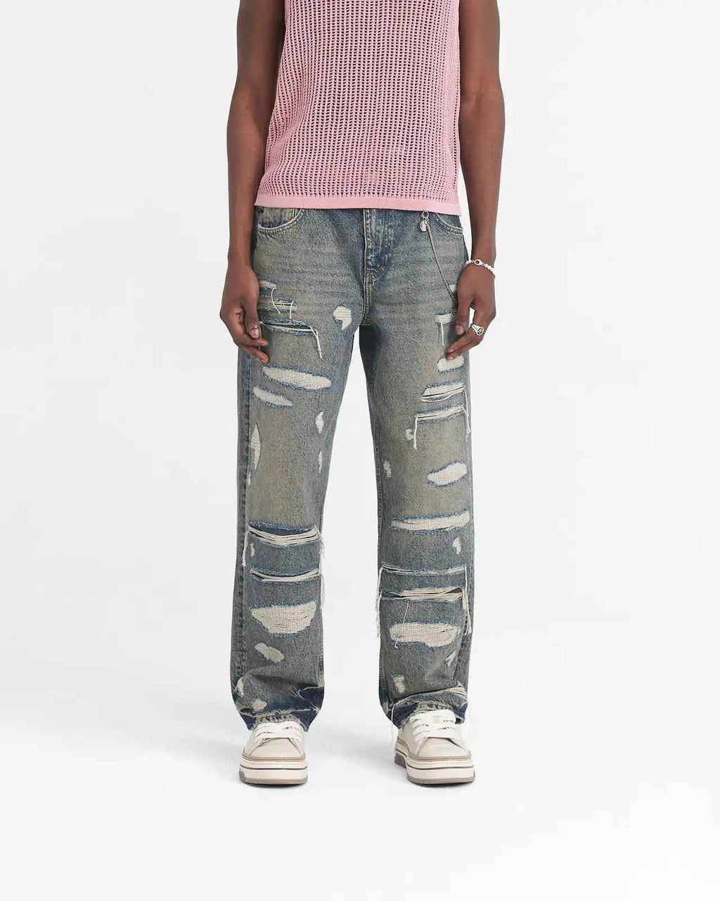 REPRESENT-Men's Baggy Fit Jeans and Denim