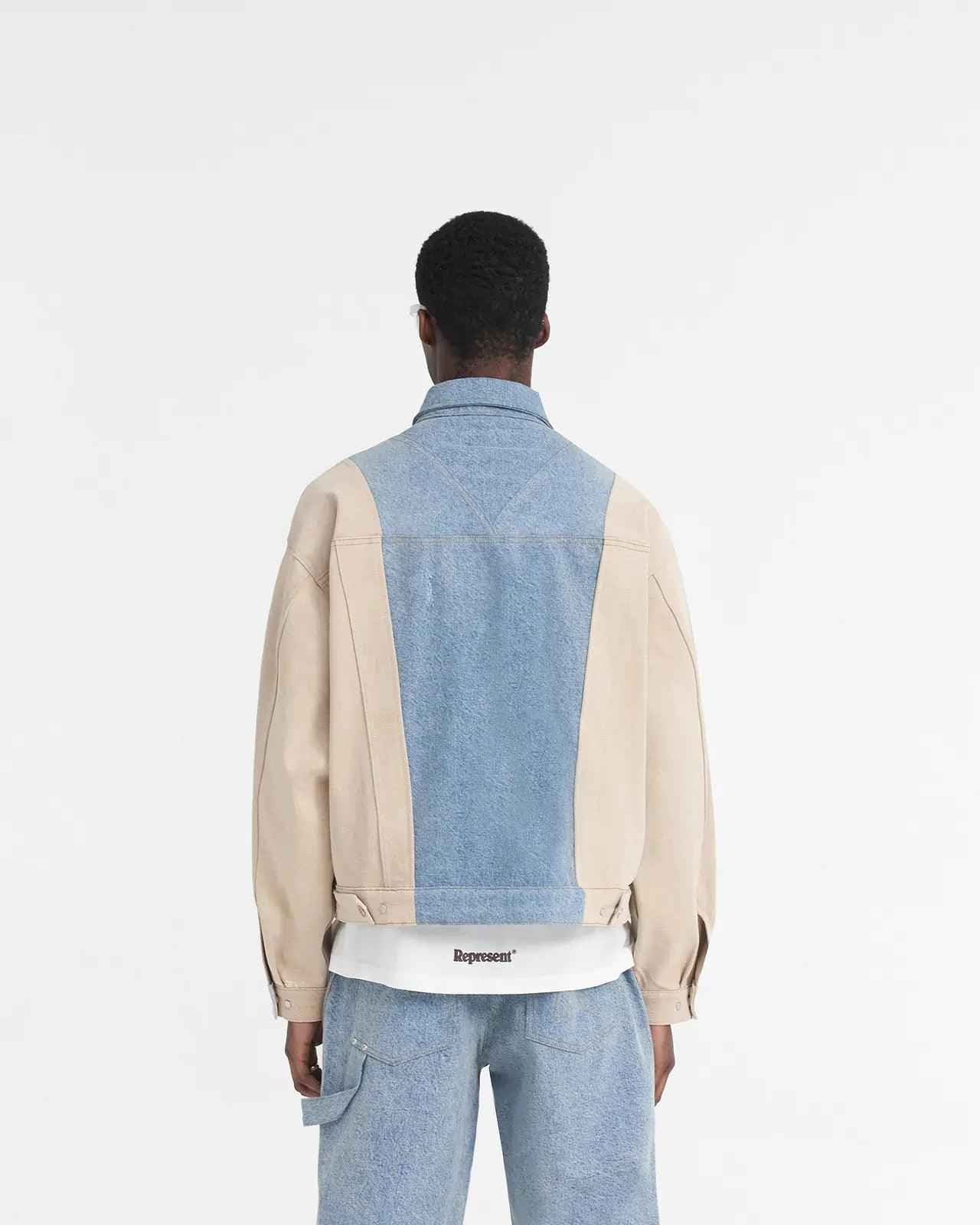 REPRESENT R4 Colour Block Denim Jacket Secondary image