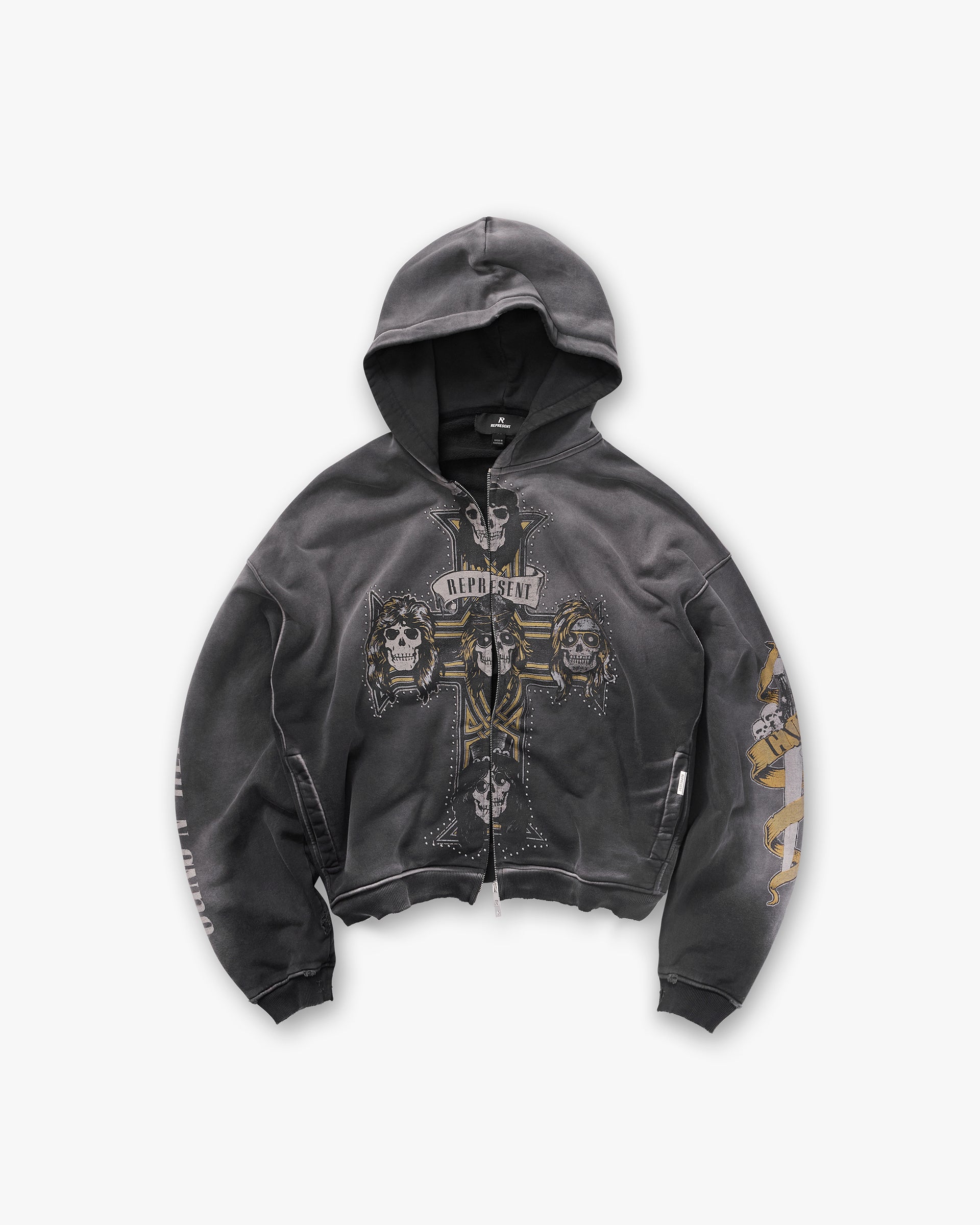 REPRESENT-Men's Zip-Up Hoodies