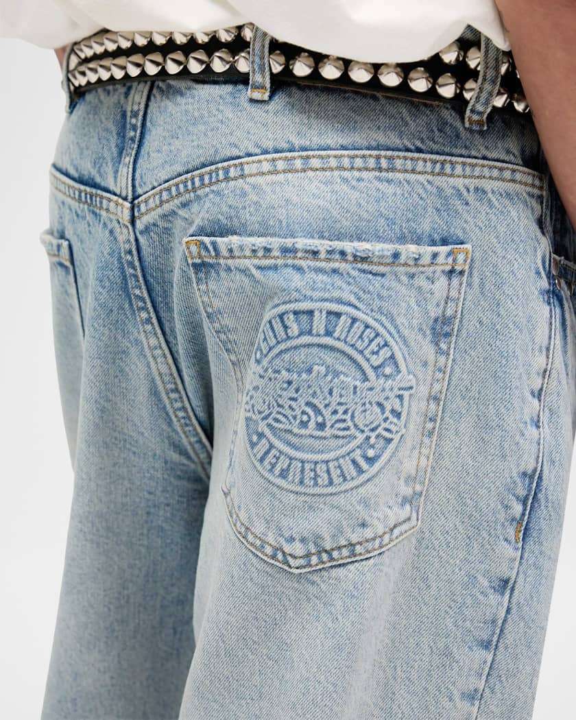 REPRESENT-Men's Baggy Fit Jeans and Denim