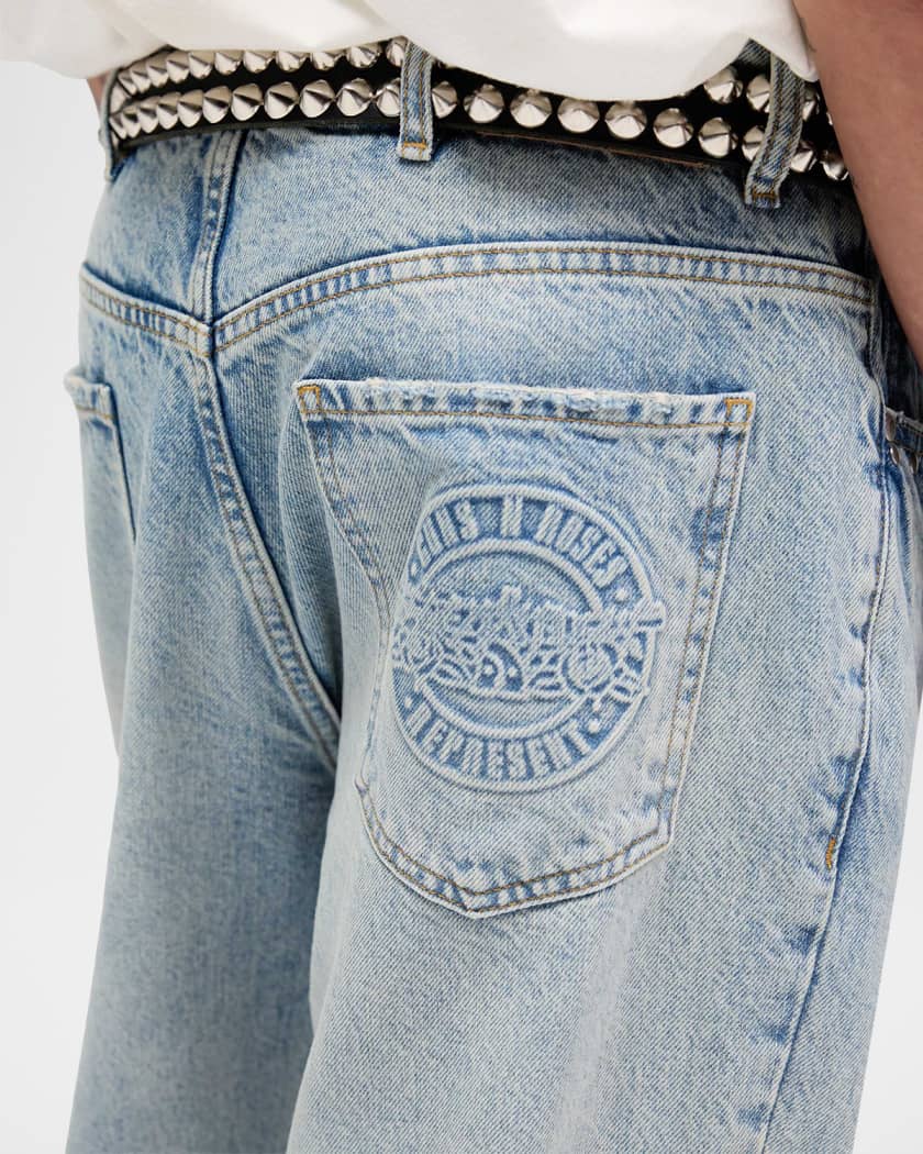 REPRESENT-Men's Baggy Fit Jeans and Denim
