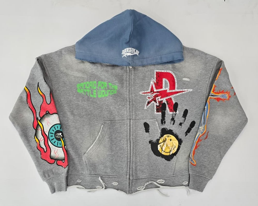 ROUGHPLAY CLOTHING-Men's Zip-Up Hoodies