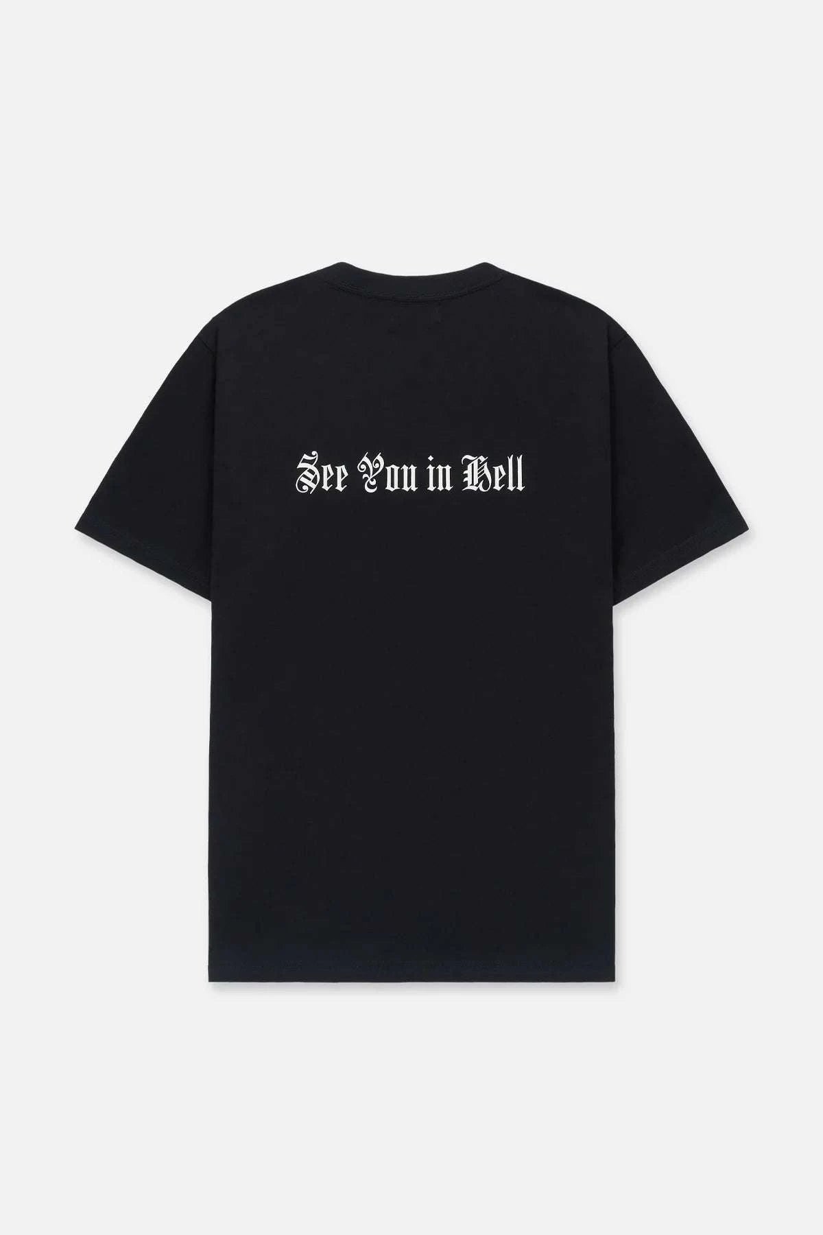Camiseta negra de esqueleto infernal de Liam de RTA Imagen secundaria del producto