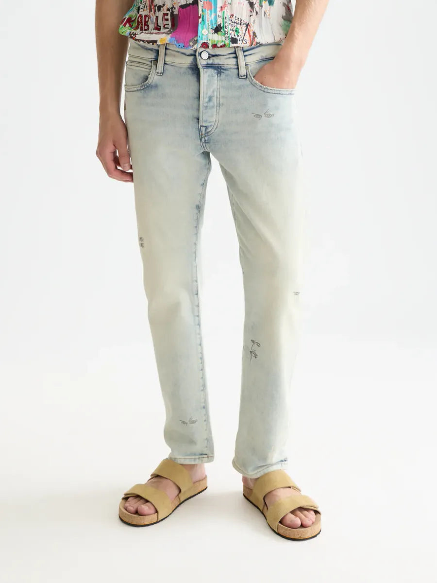 SCOTCH AND SODA-Men's Straight Leg Jeans and Denim