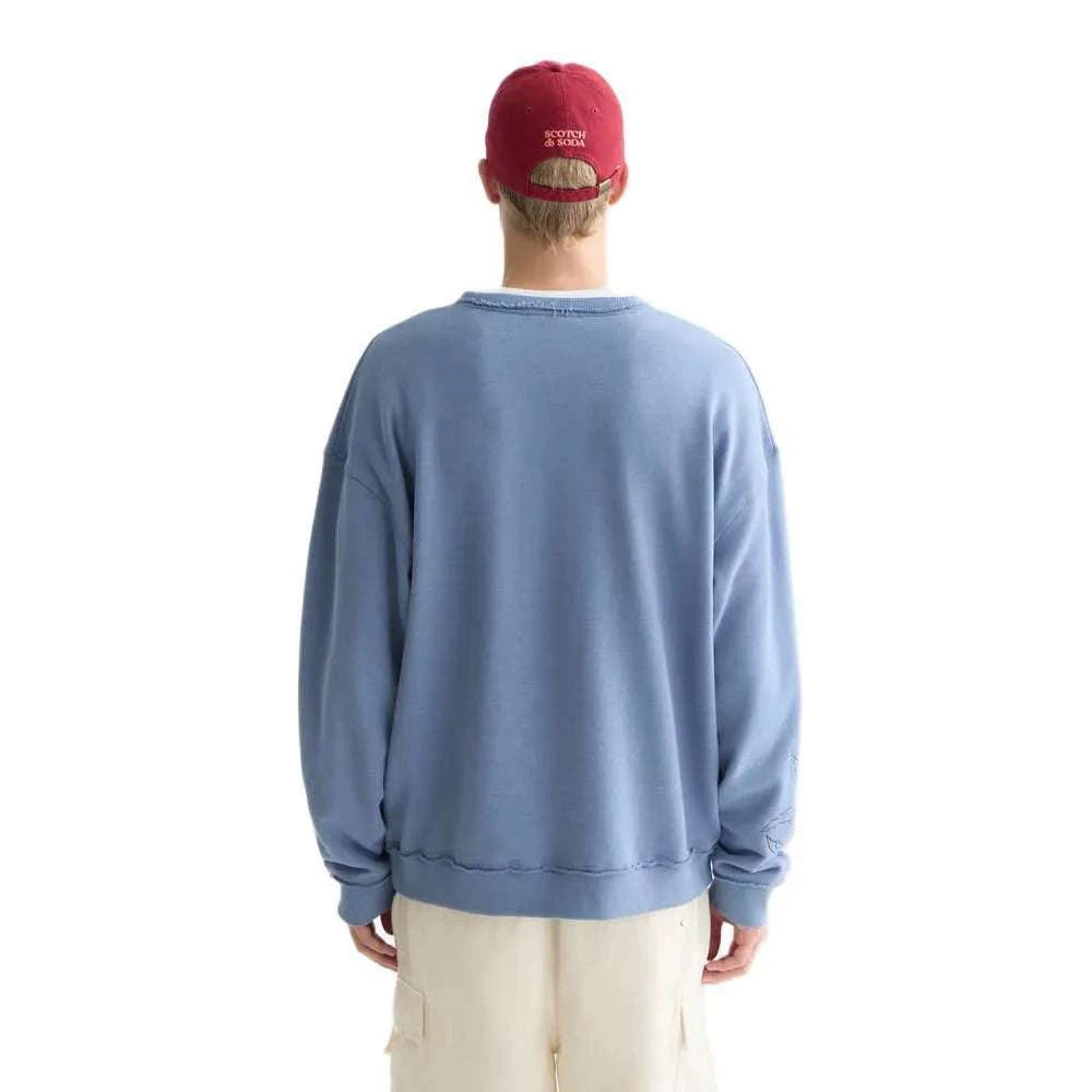 SCOTCH AND SODA Embroidered Loose-Fit Sweatshirt Secondary image