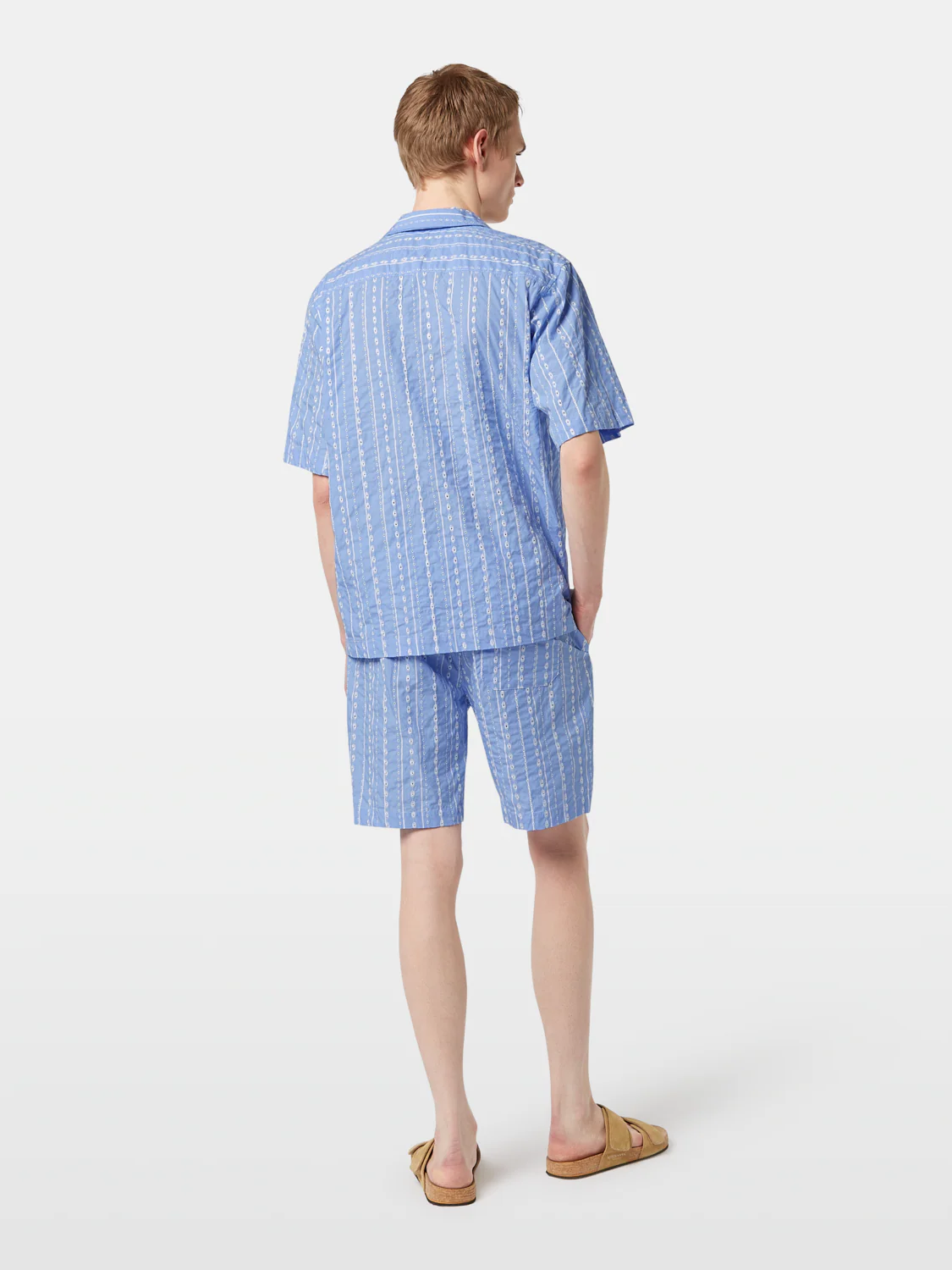 SCOTCH AND SODA Embroidered Stripe Relaxed-Fit Shirt Secondary image
