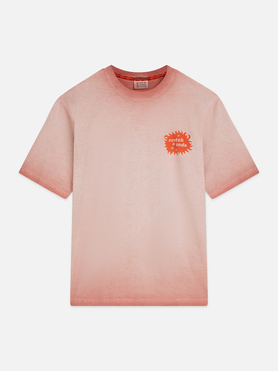 SCOTCH AND SODA Camiseta con Diseño Delantero y Trasero de Corte Holgado y Teñido en Frío Imagen secundaria del producto