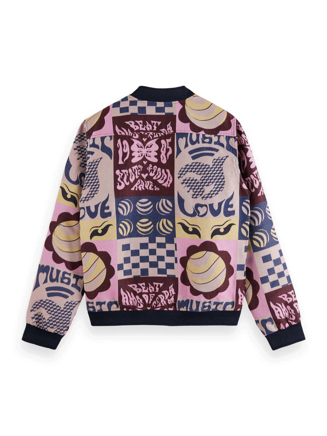SCOTCH AND SODA Jacquard Bomber Jacket Secondary image