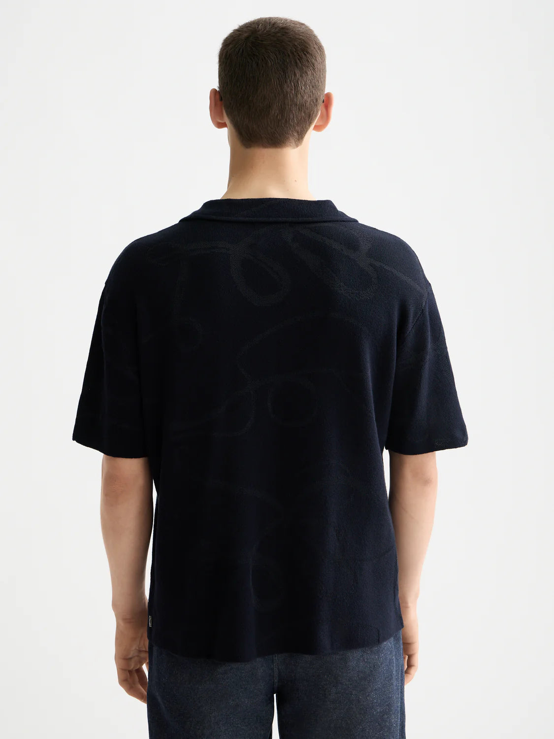 Camisa de manga corta de punto jacquard de SCOTCH AND SODA Imagen secundaria del producto