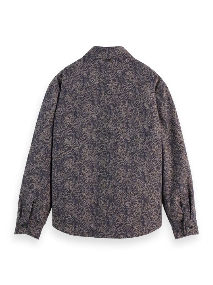 SCOTCH AND SODA Jacquard Wool-Blend Overshirt Secondary image