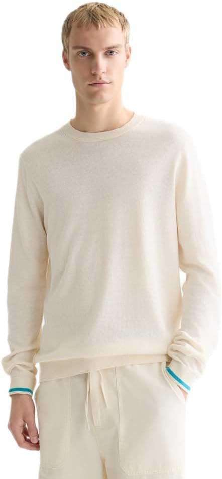 SCOTCH AND SODA Linen-Blend Regular-Fit Pullover Secondary image