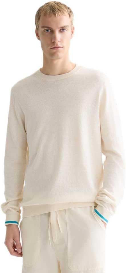 SCOTCH AND SODA Linen-Blend Regular-Fit Pullover Secondary image