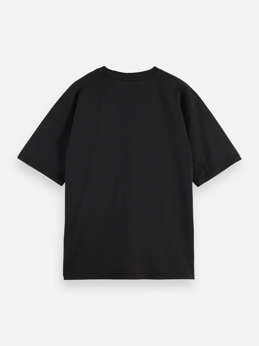 SCOTCH AND SODA Loose-Fit Overdyed T-Shirt Secondary image