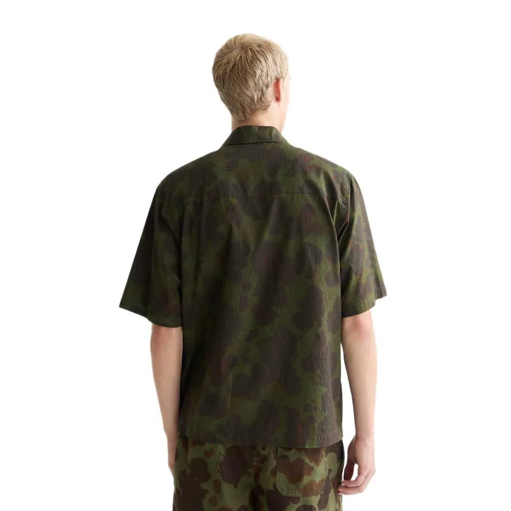 SCOTCH AND SODA Printed Cotton Ripstop Relaxed-Fit Short-Sleeved Shirt Secondary image