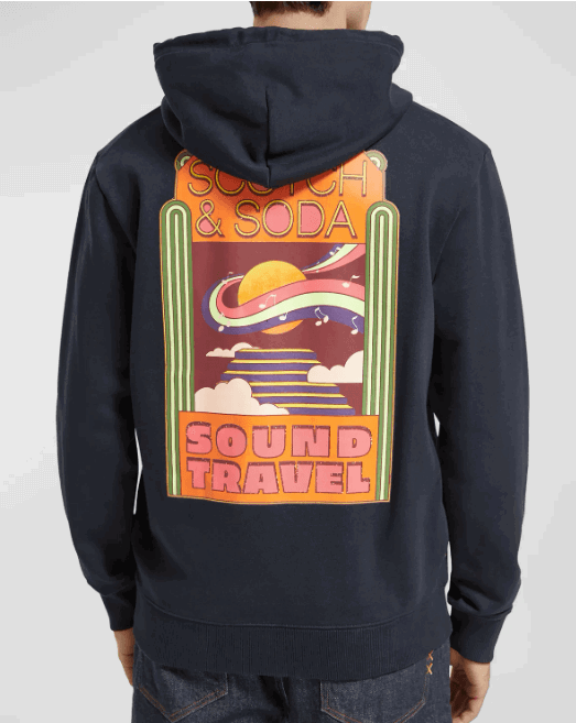 SCOTCH AND SODA Regular-Fit Artwork Hoodie Secondary image