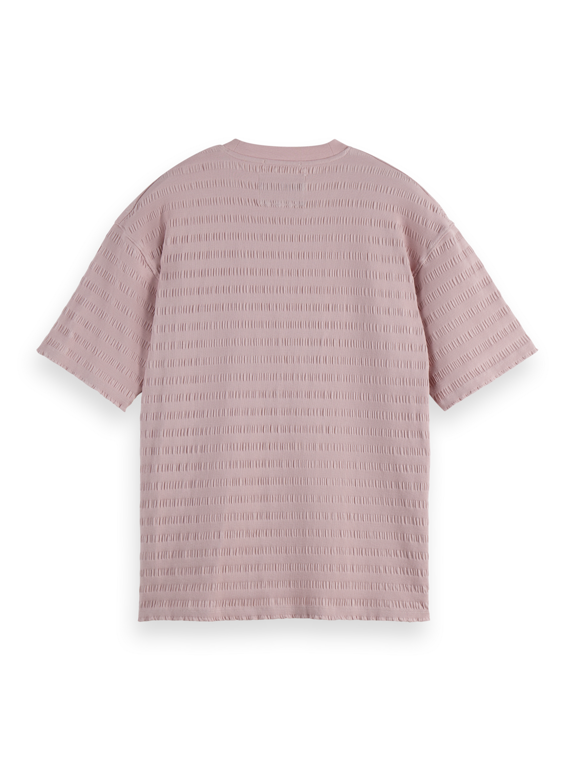 SCOTCH AND SODA Relaxed-Fit Horizontal Textured T-Shirt Secondary image