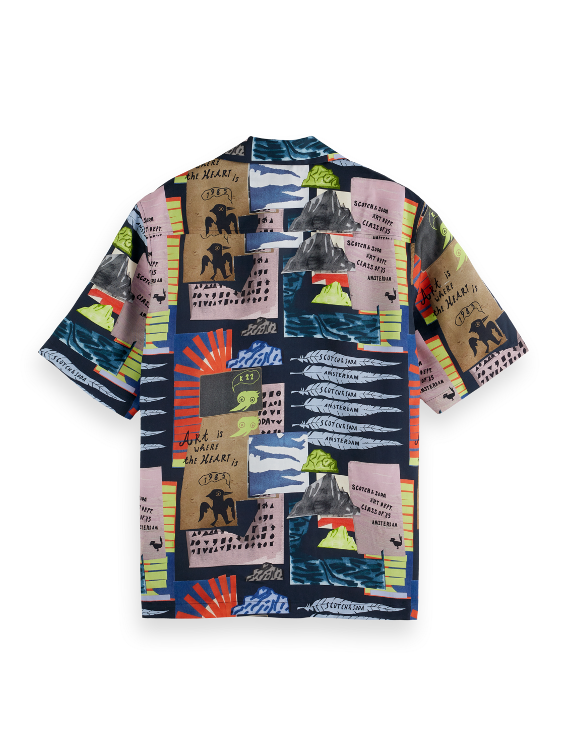 Camisa holgada de tencel con estampado integral de SCOTCH AND SODA Imagen secundaria del producto