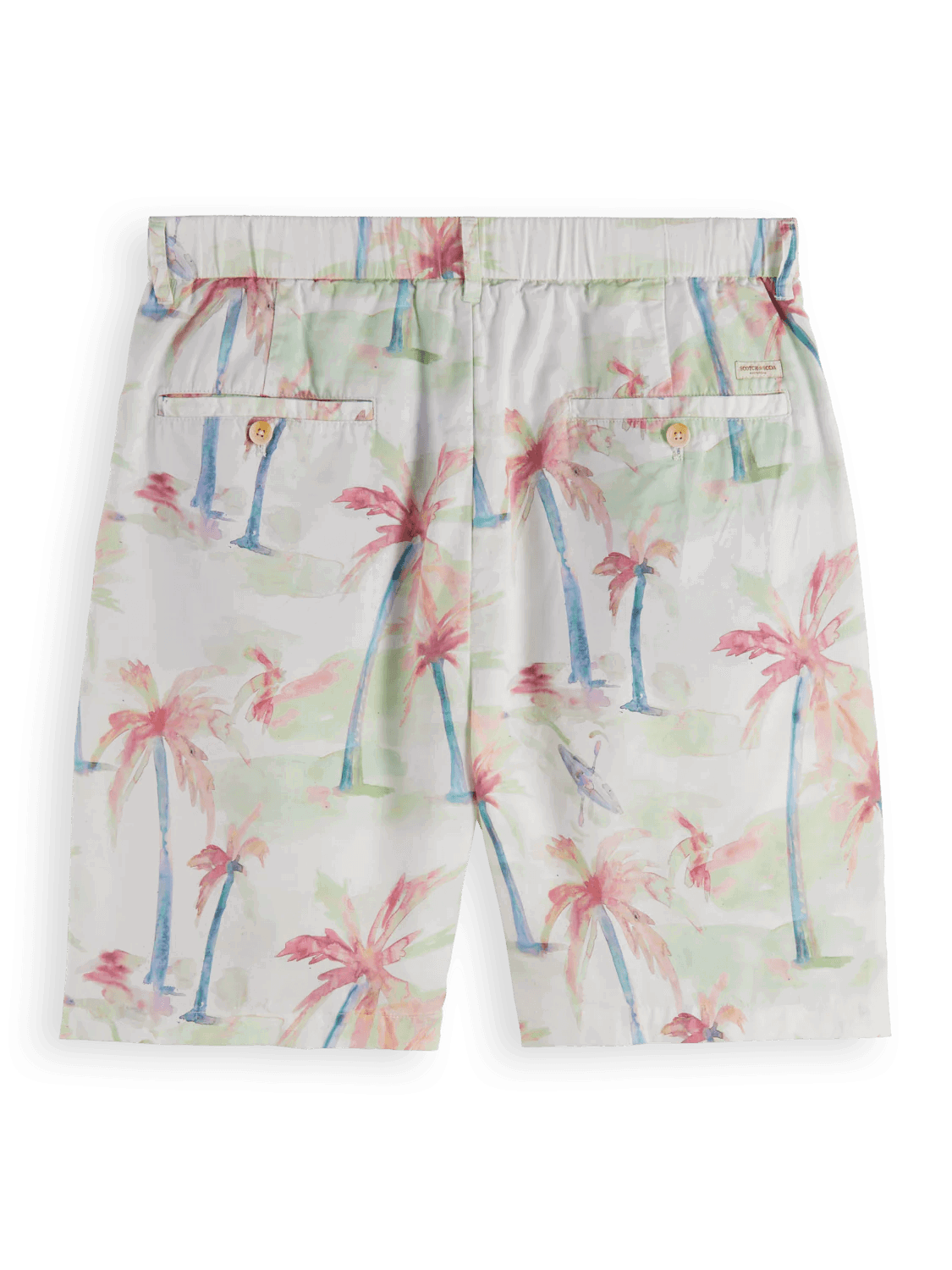 SCOTCH AND SODA Twilt-Printed Pleated Bermuda Shorts Secondary image