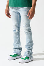 SERENEDE-Men's Stacked Jeans and Denim