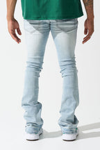 SERENEDE-Men's Stacked Jeans and Denim