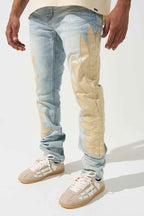 SERENEDE-Men's Straight Leg Jeans and Denim