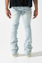 SERENEDE-Men's Stacked Jeans and Denim