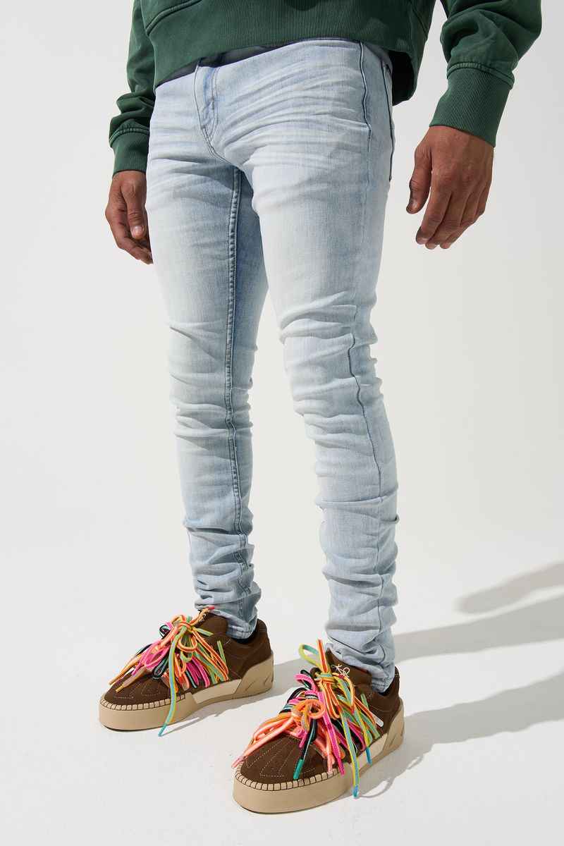 SERENEDE-Men's Skinny Fit Jeans and Denim