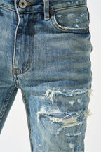 SERENEDE-Men's Straight Leg Jeans and Denim