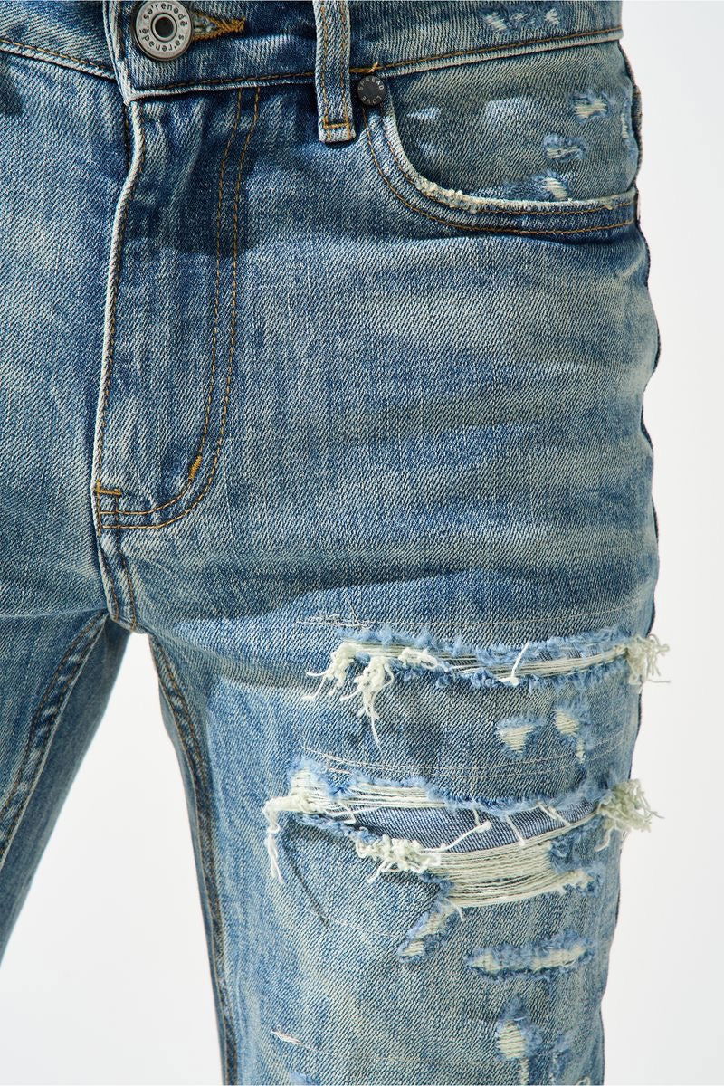 SERENEDE-Men's Straight Leg Jeans and Denim