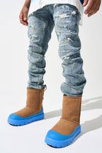 SERENEDE-Men's Straight Leg Jeans and Denim