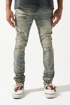 SERENEDE-Men's Skinny Fit Jeans and Denim