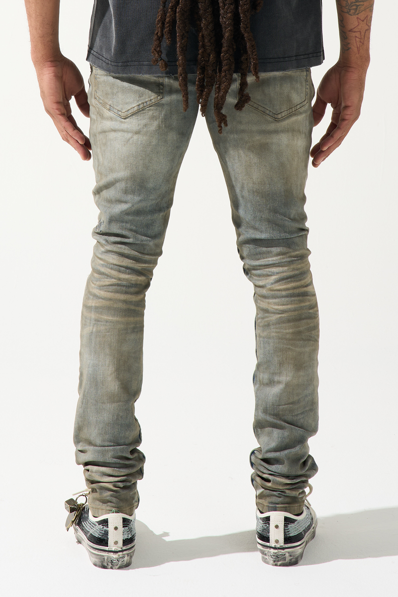 SERENEDE-Men's Skinny Fit Jeans and Denim