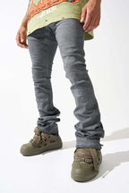 SERENEDE-Men's Stacked Jeans and Denim