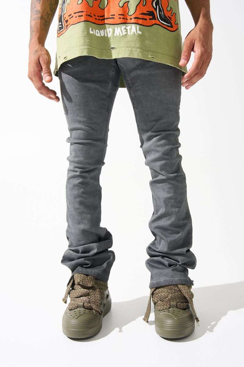 SERENEDE-Men's Stacked Jeans and Denim