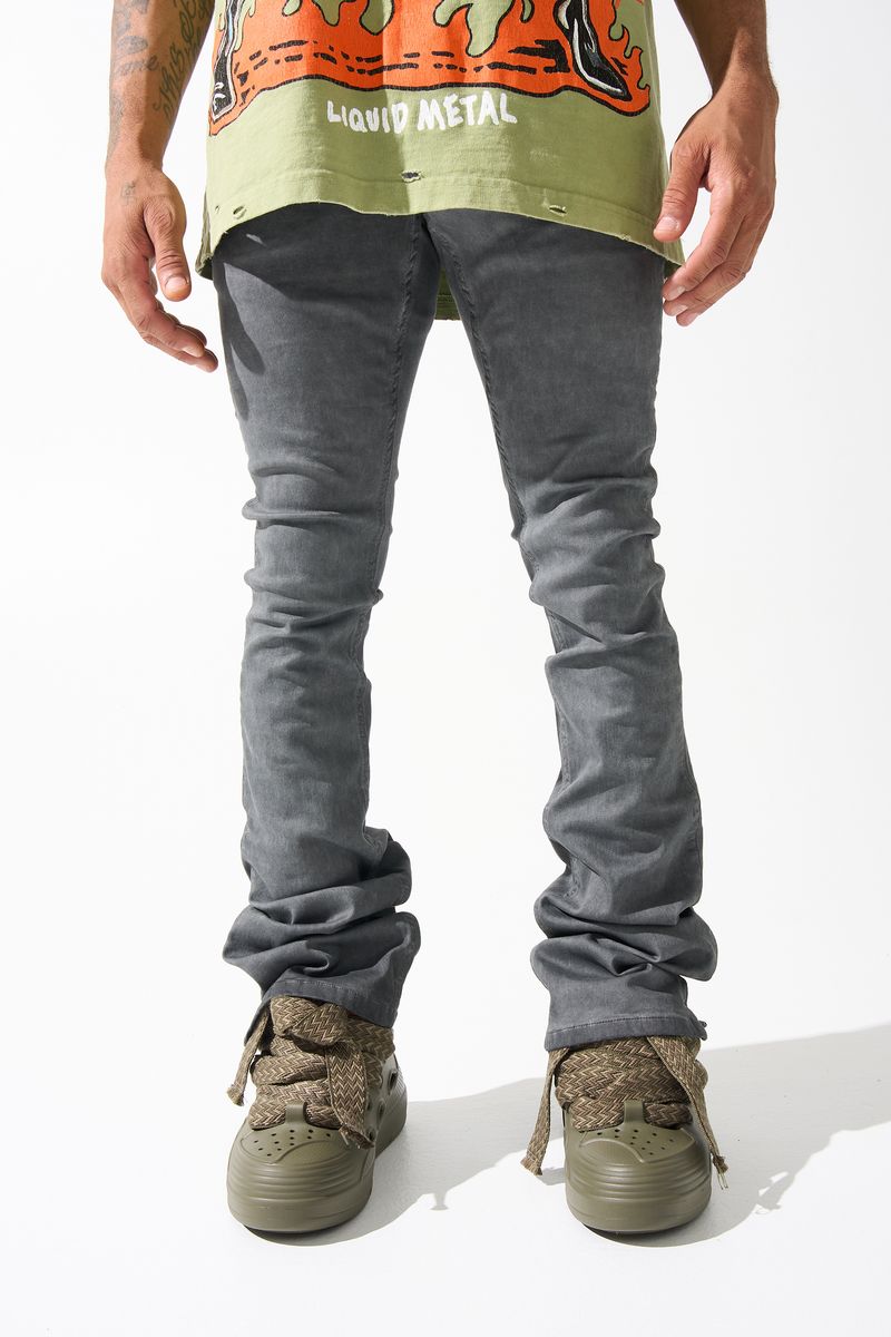 SERENEDE-Men's Stacked Jeans and Denim