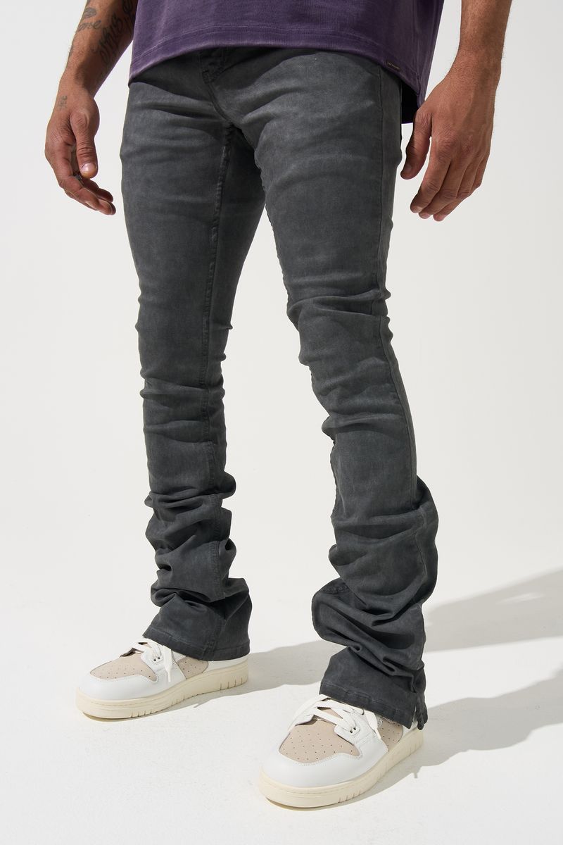 SERENEDE-Men's Stacked Jeans and Denim