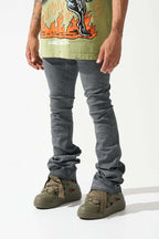 SERENEDE-Men's Stacked Jeans and Denim