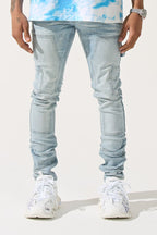 SERENEDE-Men's Skinny Fit Jeans and Denim
