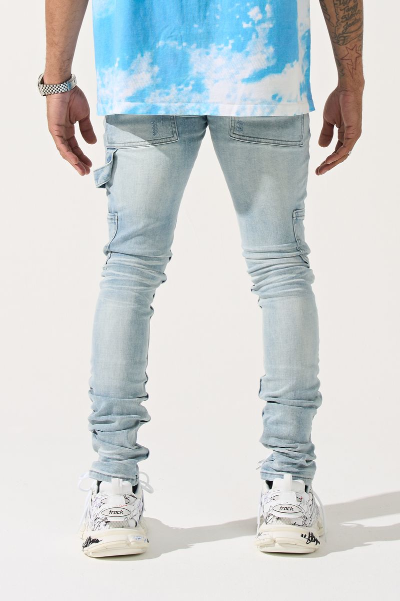 SERENEDE-Men's Skinny Fit Jeans and Denim