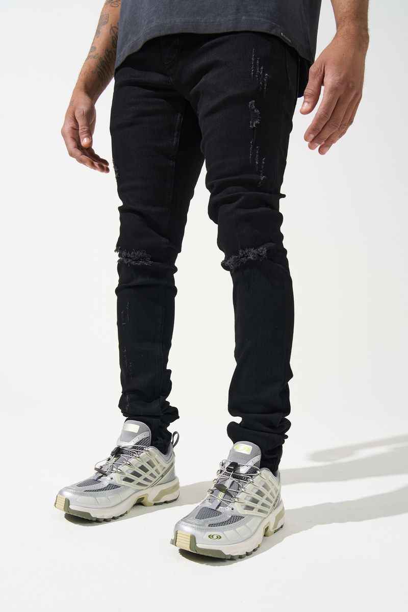 SERENEDE-Men's Skinny Fit Jeans and Denim