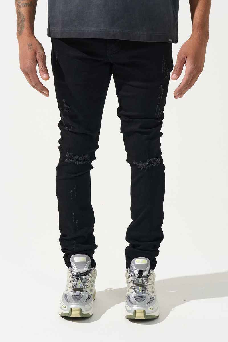 SERENEDE-Men's Skinny Fit Jeans and Denim