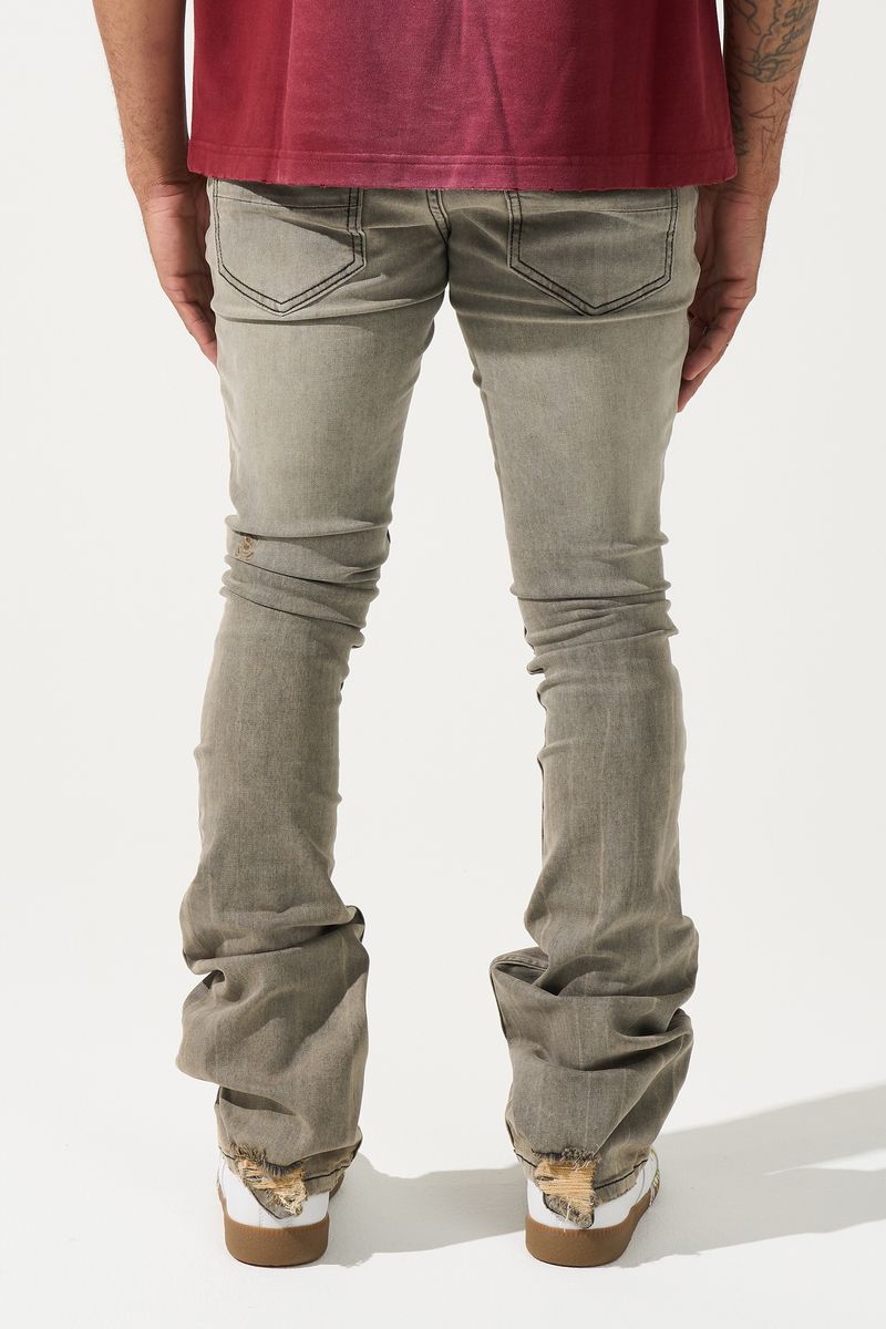 SERENEDE-Men's Stacked Jeans and Denim