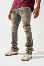 SERENEDE-Men's Stacked Jeans and Denim