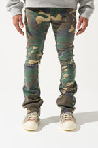 SERENEDE-Men's Stacked Jeans and Denim