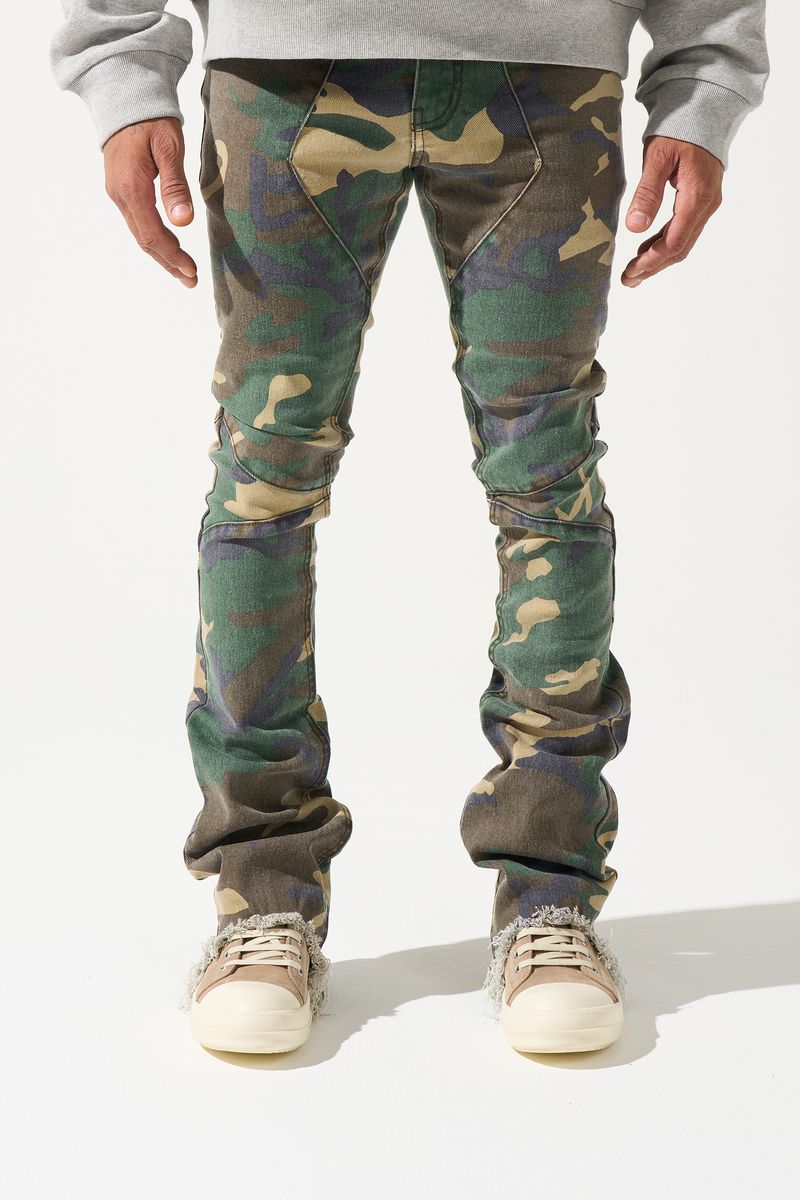 SERENEDE-Men's Stacked Jeans and Denim